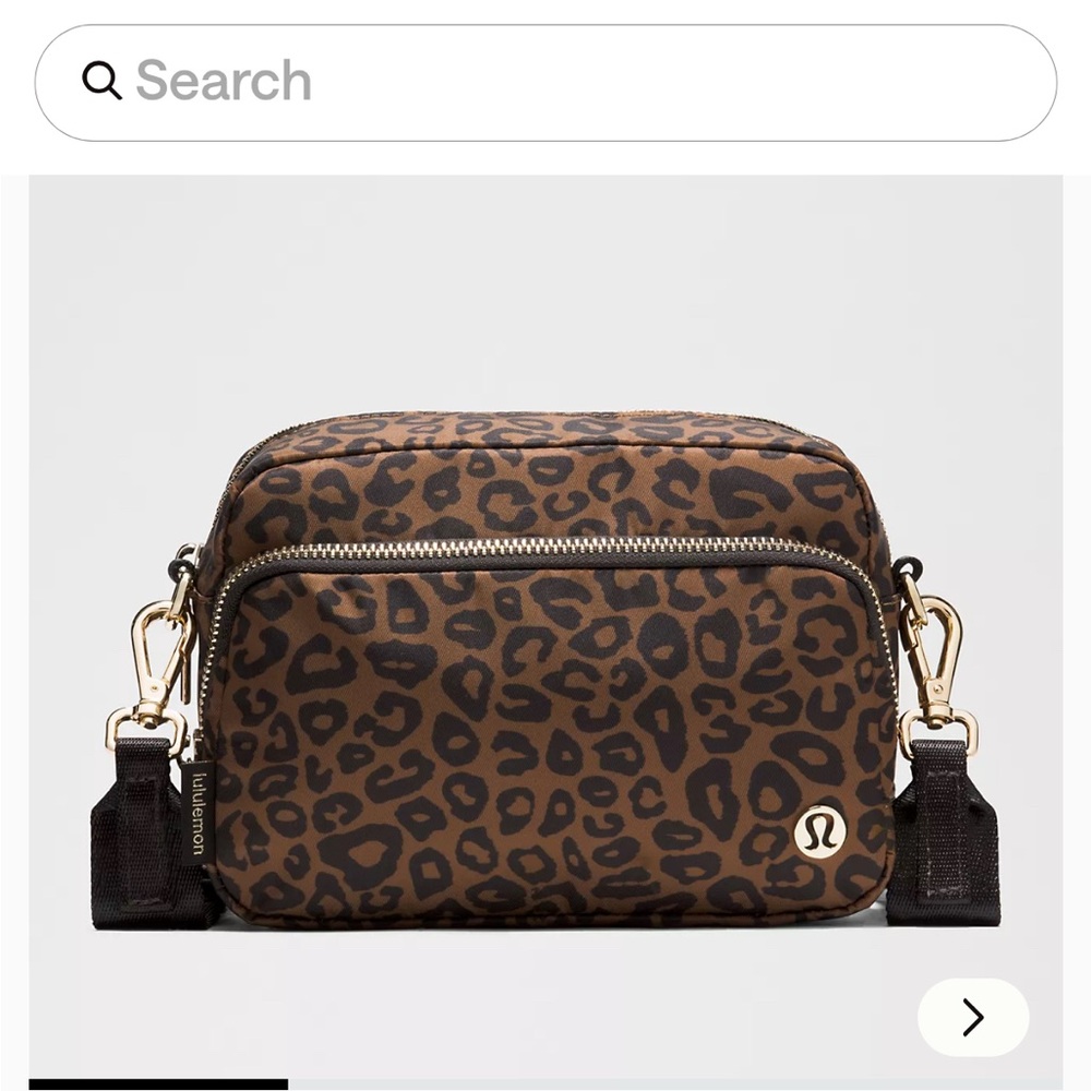 Lululemon Leopard Print Crossbody Bag